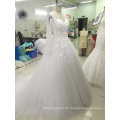 Aoliweiya Customize Bridal Wedding Dresses with Flower Appliques